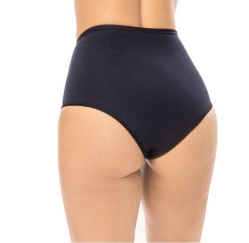 Kit 2 Calcinha Cintura Alta Forro 100% Algodão Frente Dupla Forro 100% Algodão - Gazania