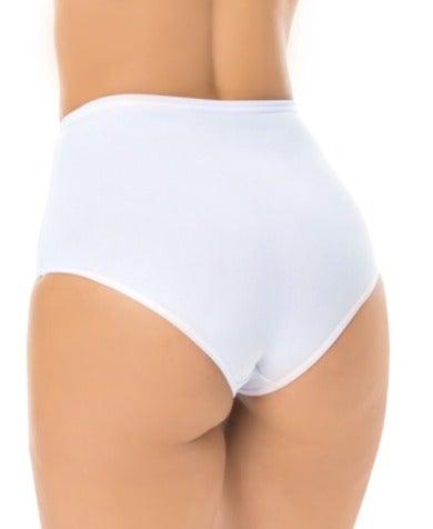 Kit 2 Calcinha Cintura Alta Forro 100% Algodão Frente Dupla Forro 100% Algodão - Gazania