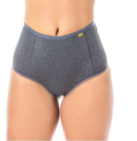 Kit 2 Calcinha Cintura Alta Forro 100% Algodão Frente Dupla Forro 100% Algodão - Gazania