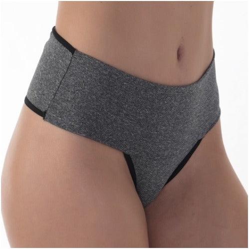 Calcinha Cós Fit Mescla Cós Alto Tecido Duplo Tanga Forro 100% Algodão - Gazania