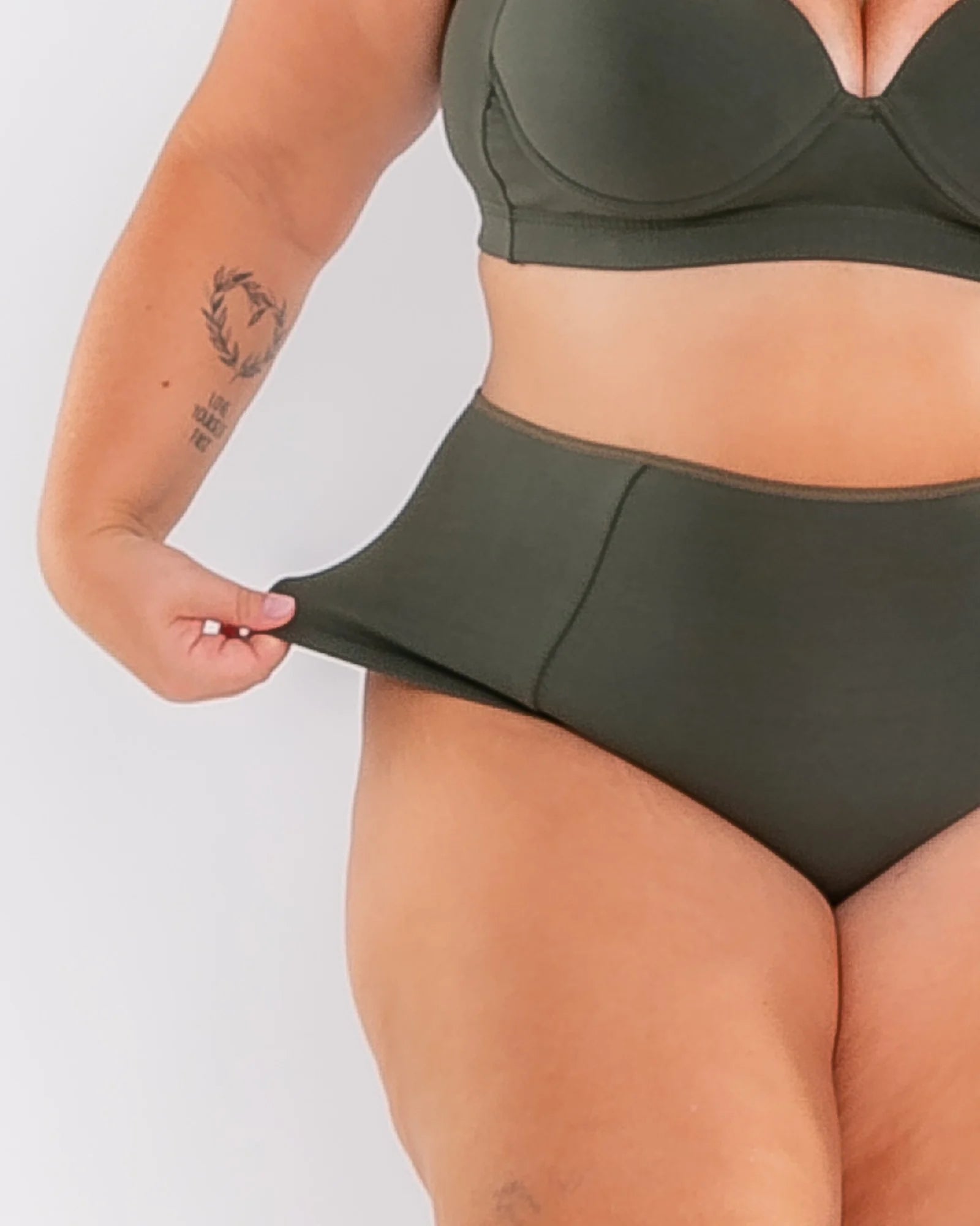5 Calcinhas Cintura Alta Forro 100% Algodão FRENTE Dupla
